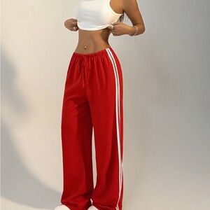 Kids Red Track Pants